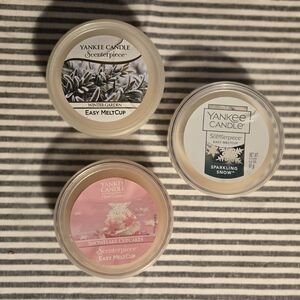 (3) Yankee Candle ScentPiece Easy MeltCup In Winter Scente